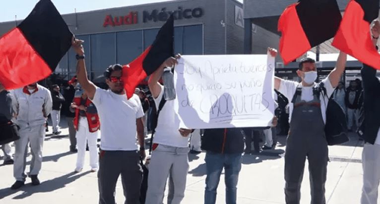 Denuncian trabajadores de Audi despidos tras 24 días de huelga - FORO 21
